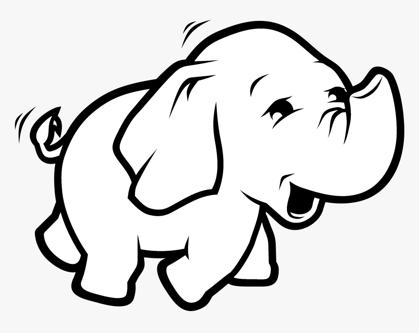 Hadoop Logo Black And White - Hadoop Icon, HD Png Download, Free Download