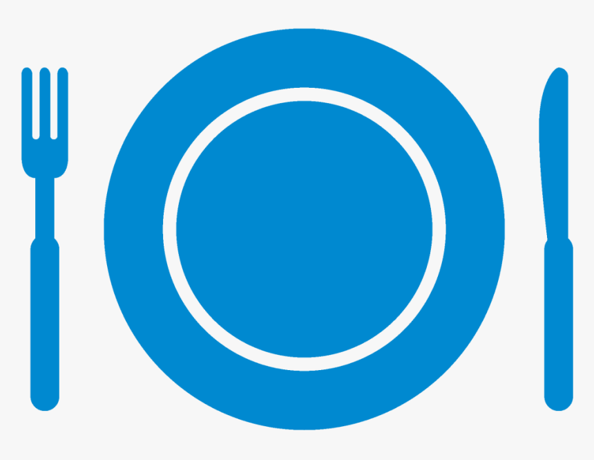 Meal Plate Icon Blue - Blue Meal Icon, HD Png Download, Free Download