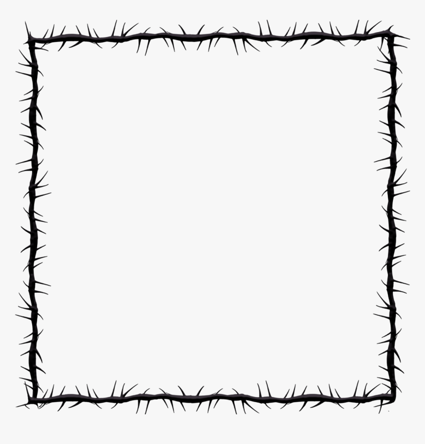 Graphic Thorns Frame Free Photo - Marcos De Espinas Png, Transparent Png, Free Download