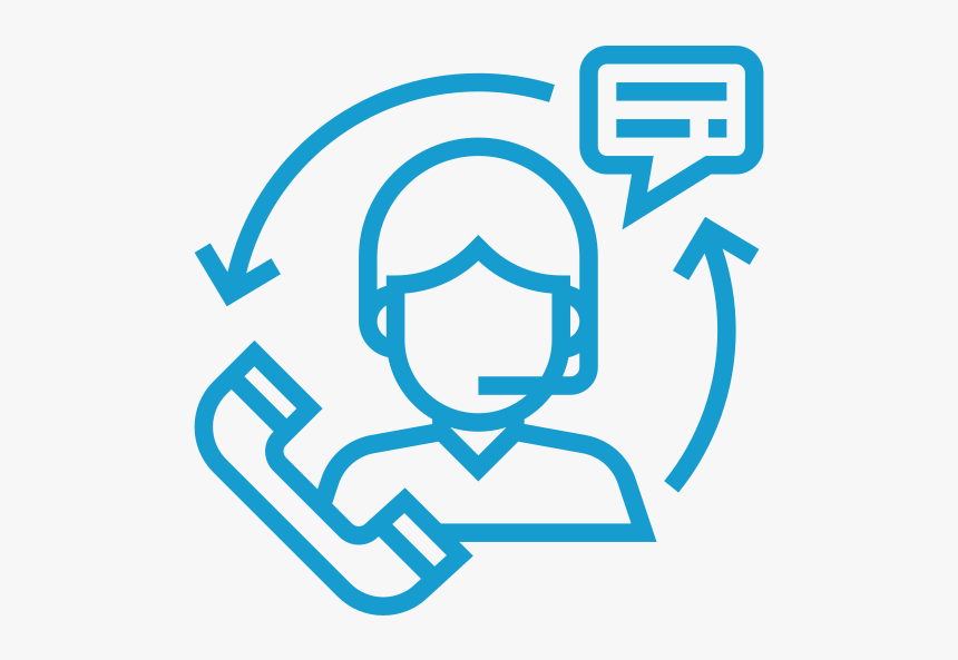 Customer-servicebl Big - Customer Service Icon Free, HD Png Download, Free Download