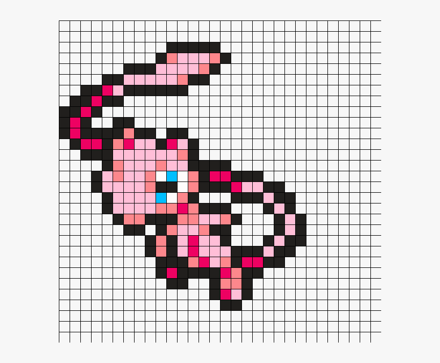 Mew Pokemon Pixel Art, HD Png Download, Free Download