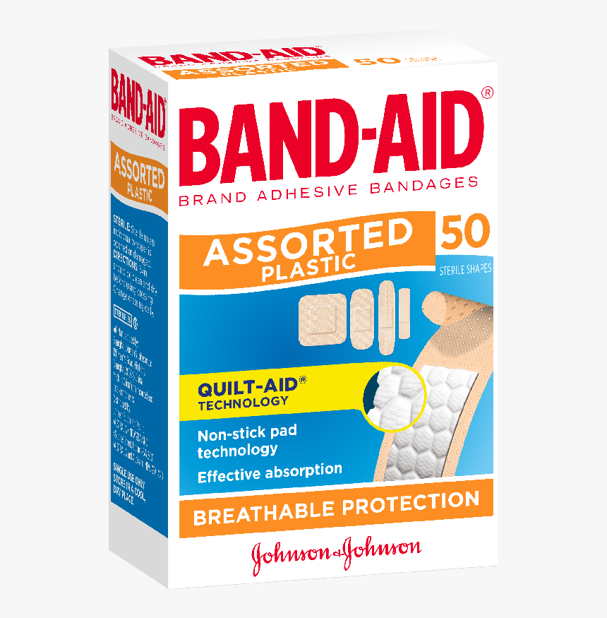 Ba Plastic Assorted 50 - Band Aid Assorted Plastic, HD Png Download, Free Download