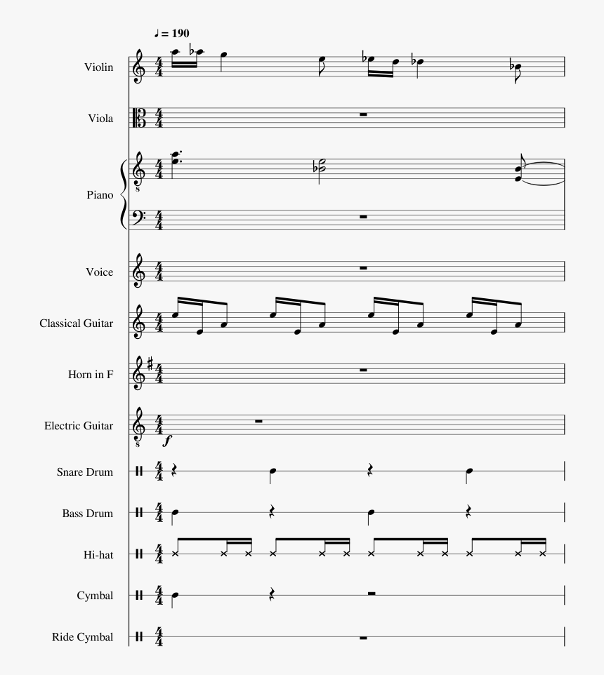 Avengers Theme Sheet Music Band, HD Png Download, Free Download