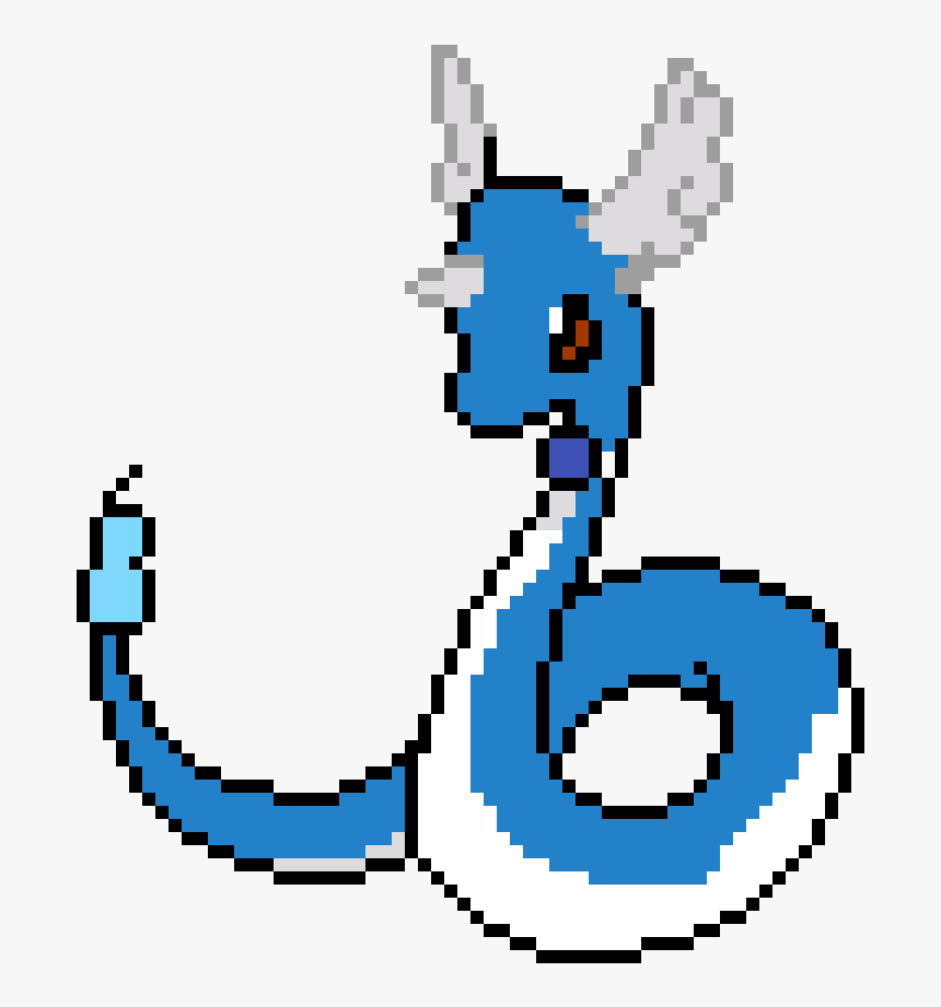 Pokémon Pixel Dratini Big, HD Png Download, Free Download