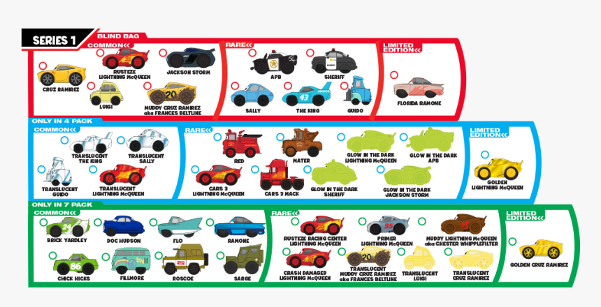 Cars - Ooshies Pixar, HD Png Download, Free Download