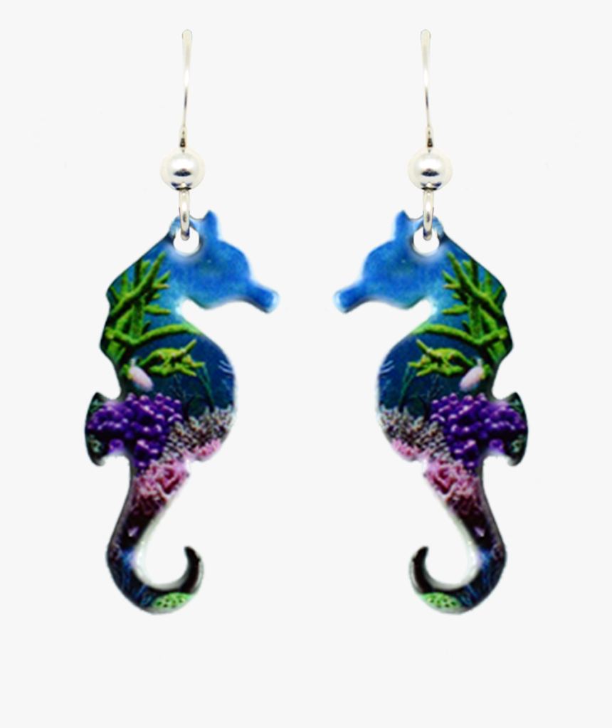 Coral Reef Sea Horse - Earrings, HD Png Download, Free Download