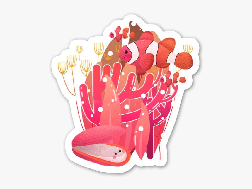Corals Sticker - Coral Design Graphic, HD Png Download, Free Download