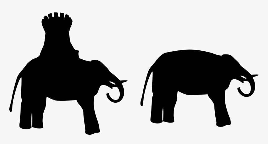 Elephant And Castle Silhouette, HD Png Download, Free Download