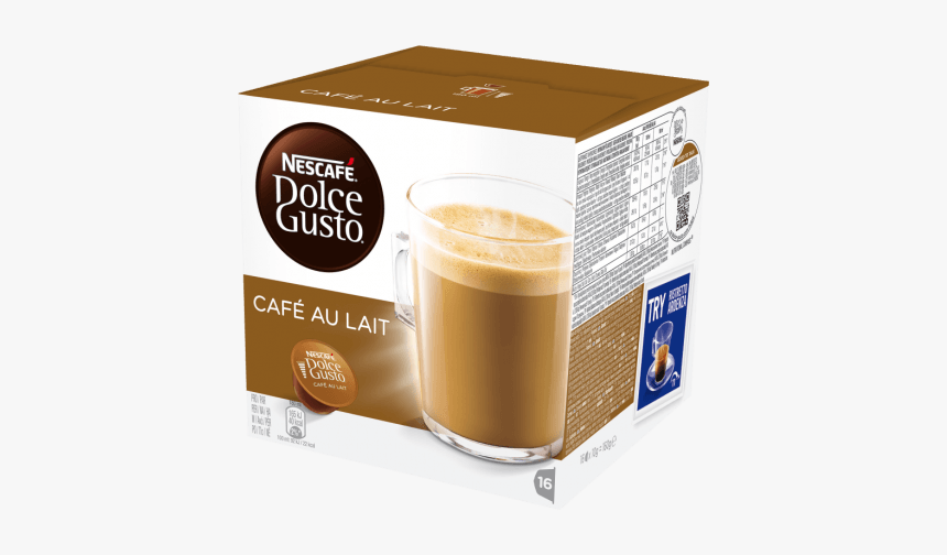 Café Con Leche Cápsula Nescafé Dolce Gusto - Cafe Au Lait Dolce Gusto, HD Png Download, Free Download