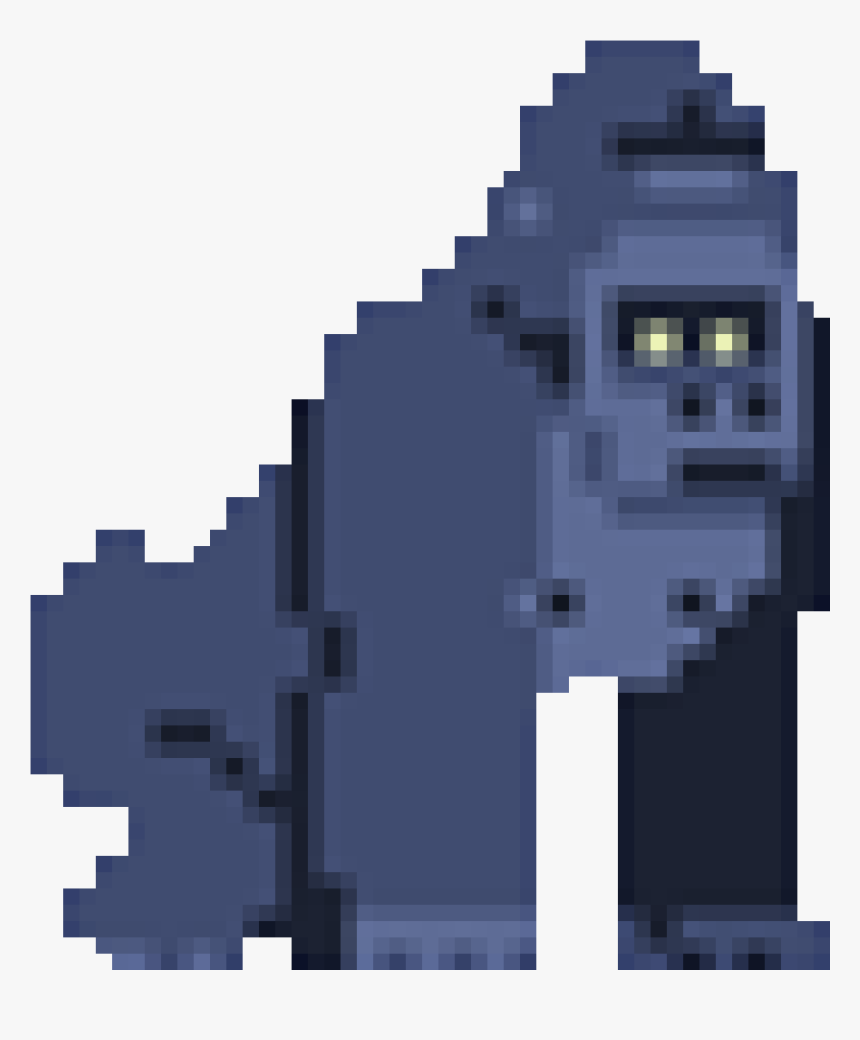 Gorilla Leash Name Imagepng - Gorilla Pixel Art Gif, Transparent Png, Free Download