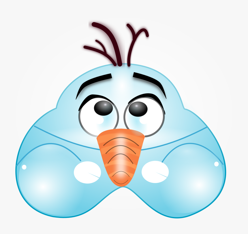 Olaf Clipart Head - Mascara De Olaf Para Imprimir, HD Png Download, Free Download