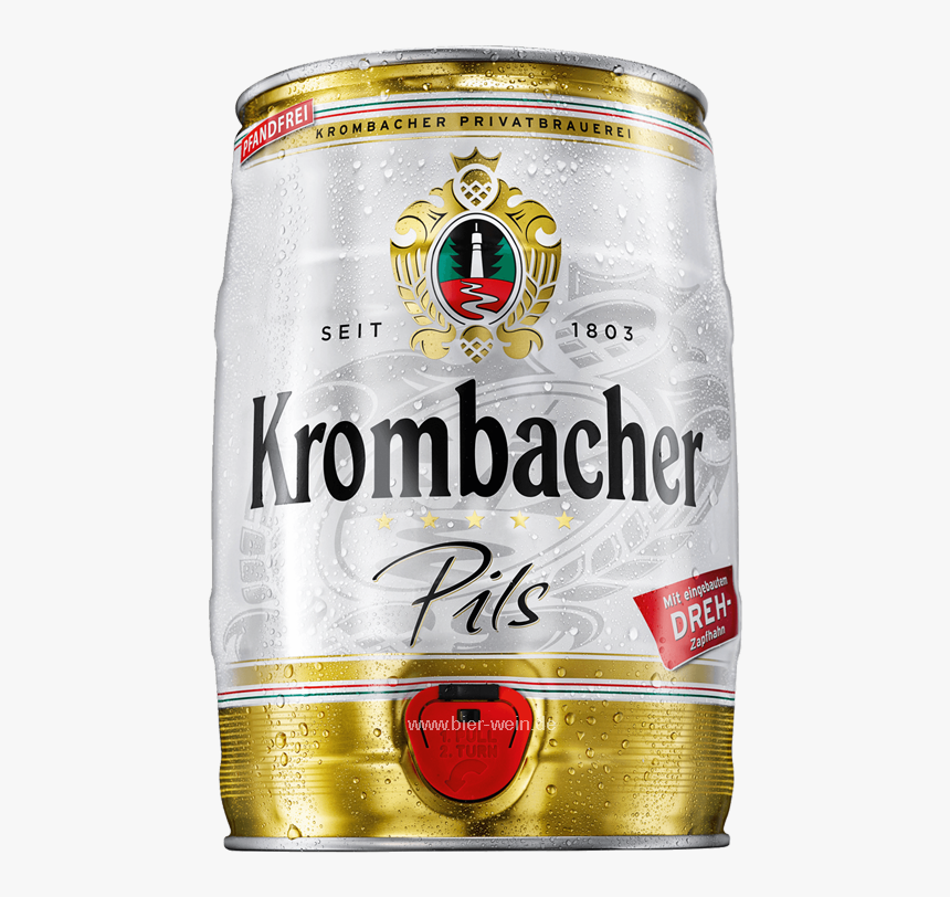 Krombacher Pilsener German Beer Keg 5000 Ml / 500 Cl - Krombacher Pils Logo Png, Transparent Png, Free Download