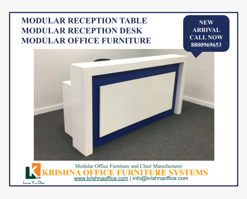 Modular Reception Desk - Sunmica Design For Shop Counter, HD Png Download, Free Download