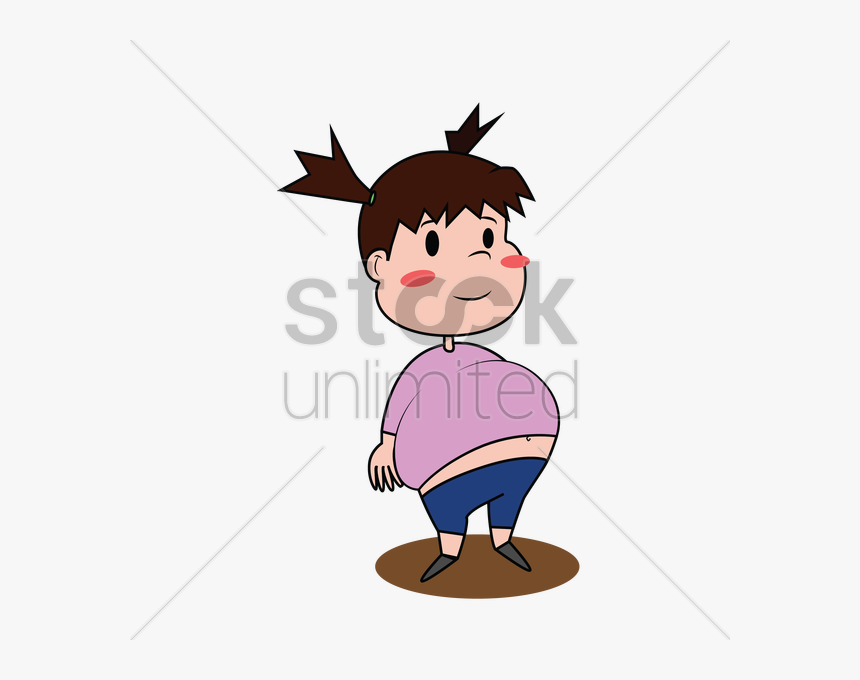 Fat Girl Kid Clipart, HD Png Download, Free Download