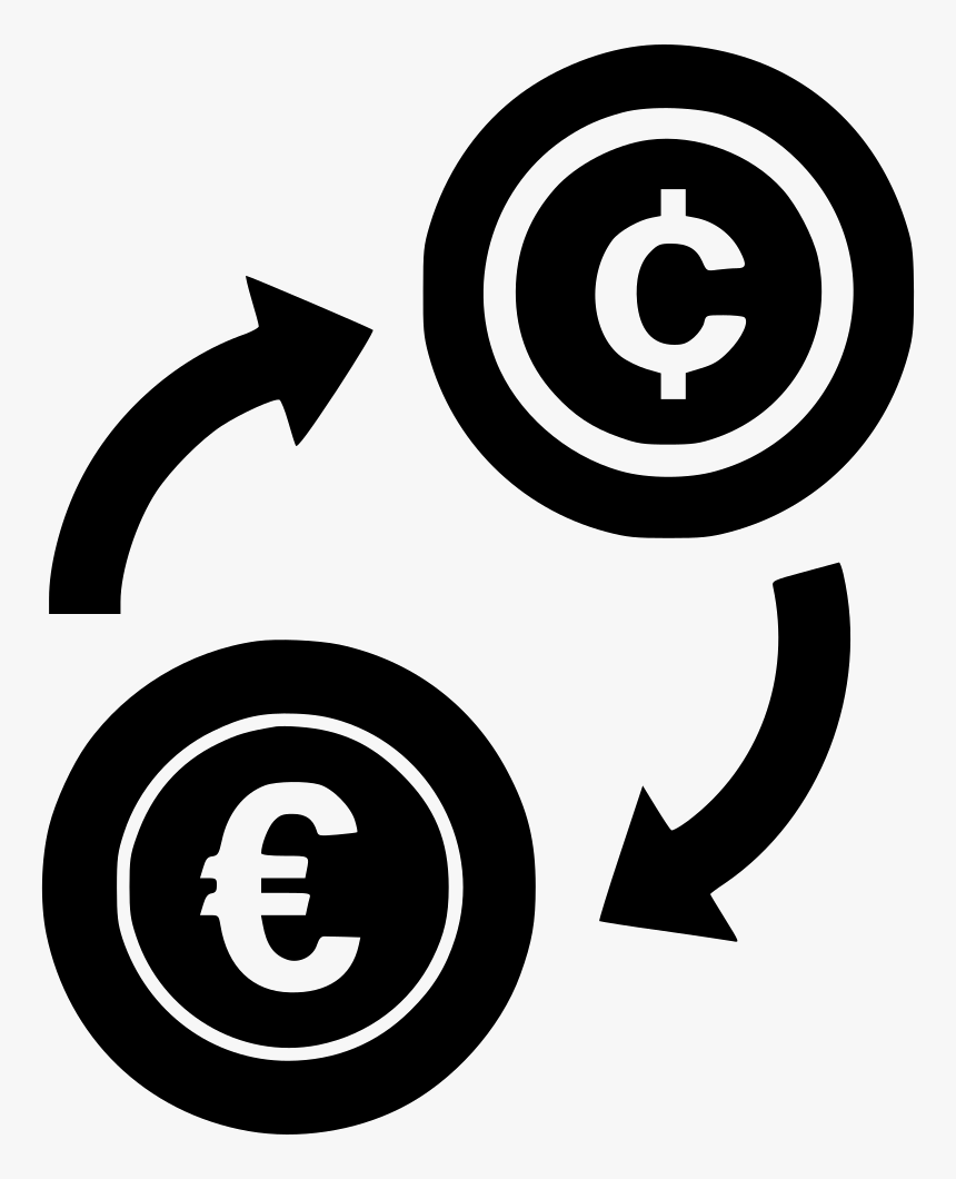 Exchange Dollar Cent Euro - Money Exchange Icon Bitcoin, HD Png Download, Free Download