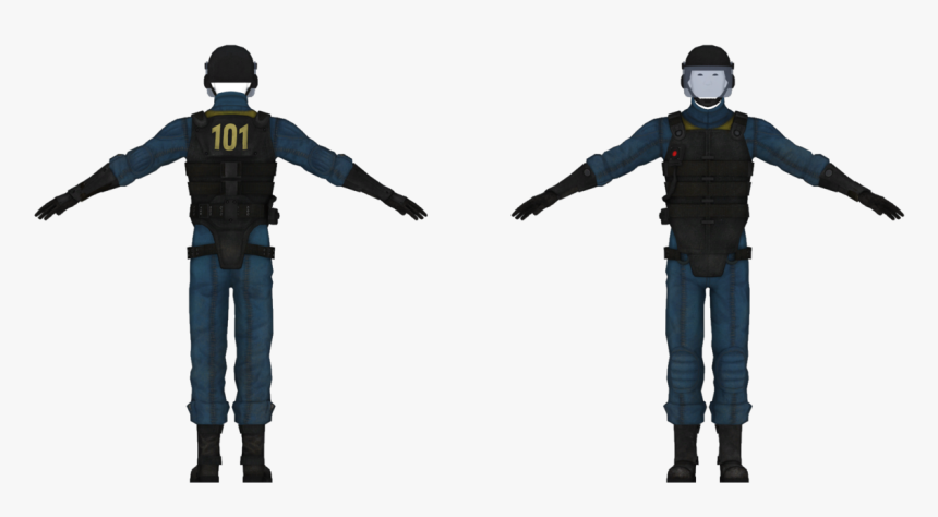 Fallout New Vegas Vault 34 Security Armor, HD Png Download, Free Download