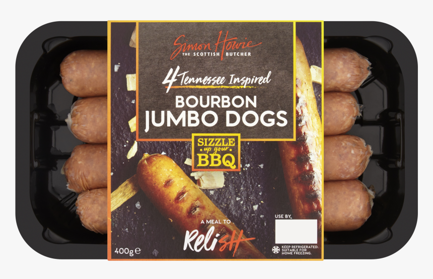 Bourbon Jumbo Dogs - Simon Howie Bourbon Hot Dogs, HD Png Download, Free Download