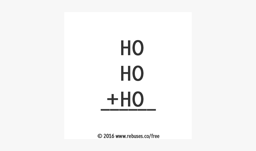 Ho Ho Ho Rebus, HD Png Download, Free Download