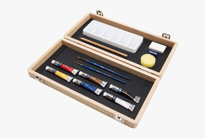 Winsor And Newton Wooden Watercolor Set, HD Png Download, Free Download