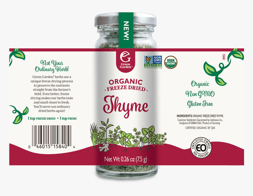 Thyme With Full Layout - Herb, HD Png Download, Free Download