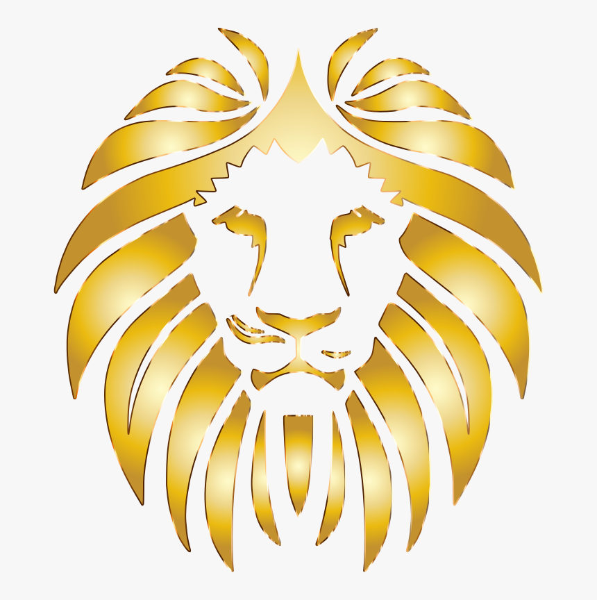 Clipart Lion Yellow - Gold Lion Logo Png, Transparent Png, Free Download