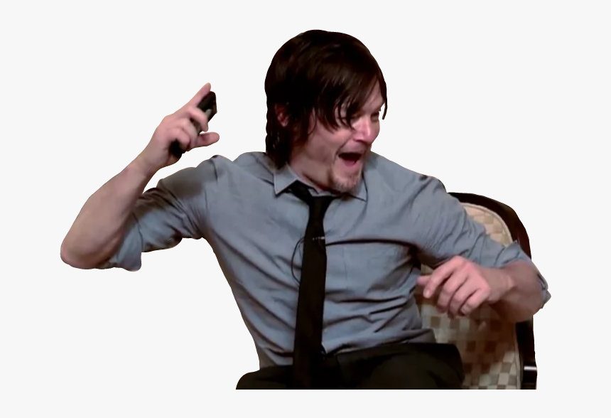 #twd #reedus #shock #mood #surprise #norman #normanreedus - Norman Reedus Scared, HD Png Download, Free Download