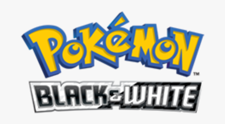 Pokémon Black And White Logo - Pokemon The Series Black And White, HD Png Download, Free Download