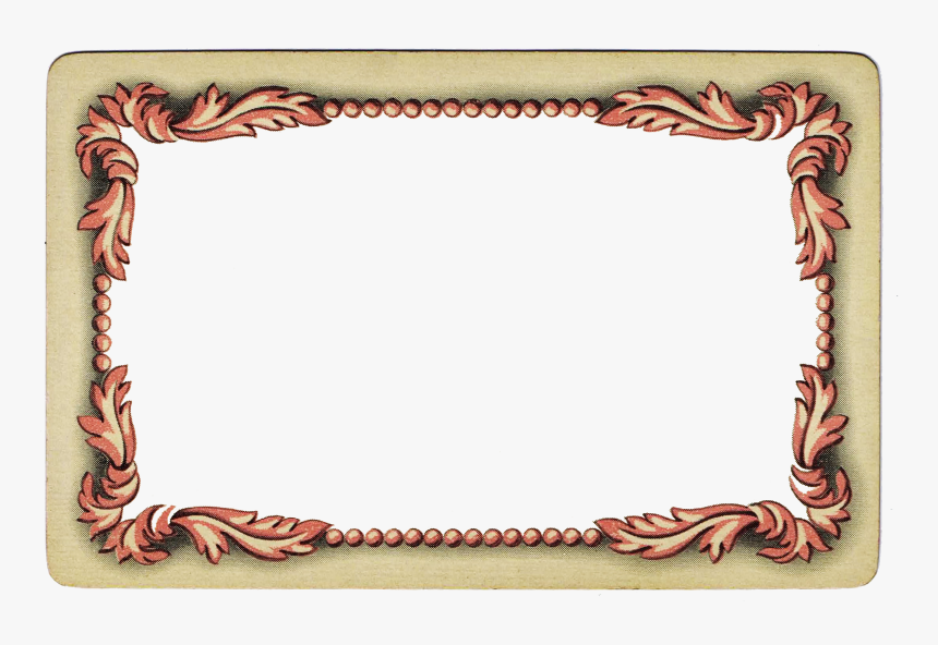 Antique Pink Vintage Frame - Transparent Postcard Frame, HD Png Download, Free Download