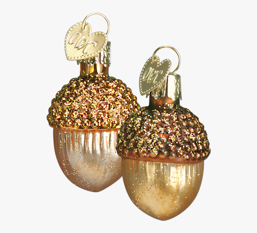 Small Glass Acorn Ornaments - Christmas Ornament, HD Png Download, Free Download