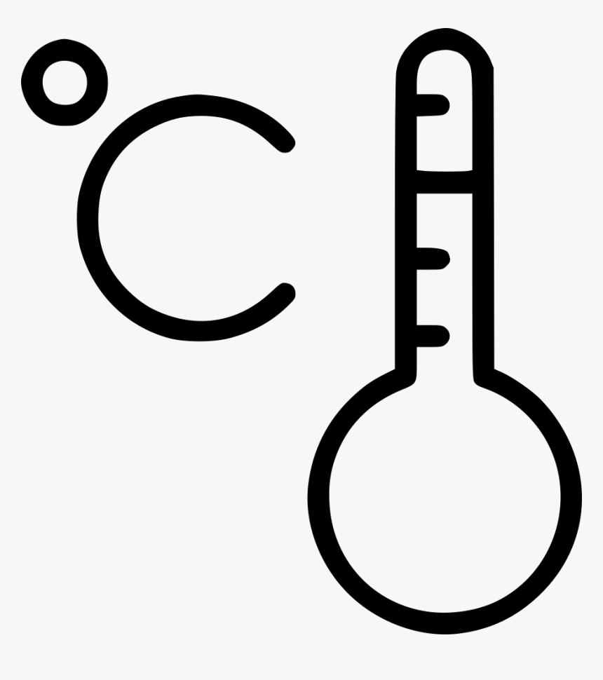 Thermometer Celsius Degree - Hot Clipart Black And White, HD Png Download, Free Download