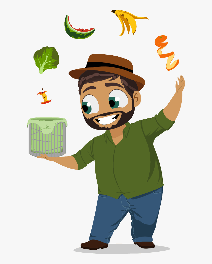 Cartoon Kitchen Compost Bin, HD Png Download, Free Download