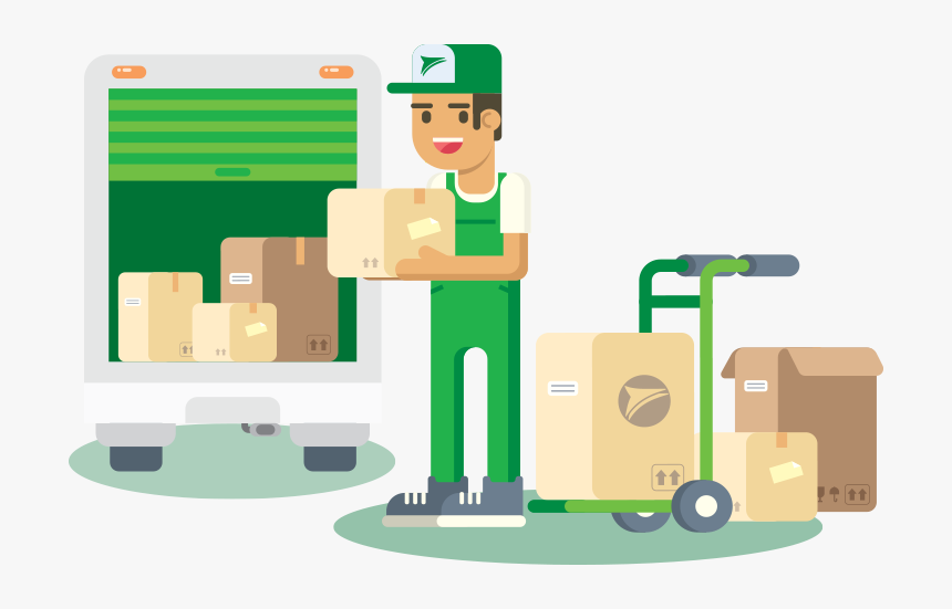 Delivery Man - Cartoon, HD Png Download, Free Download