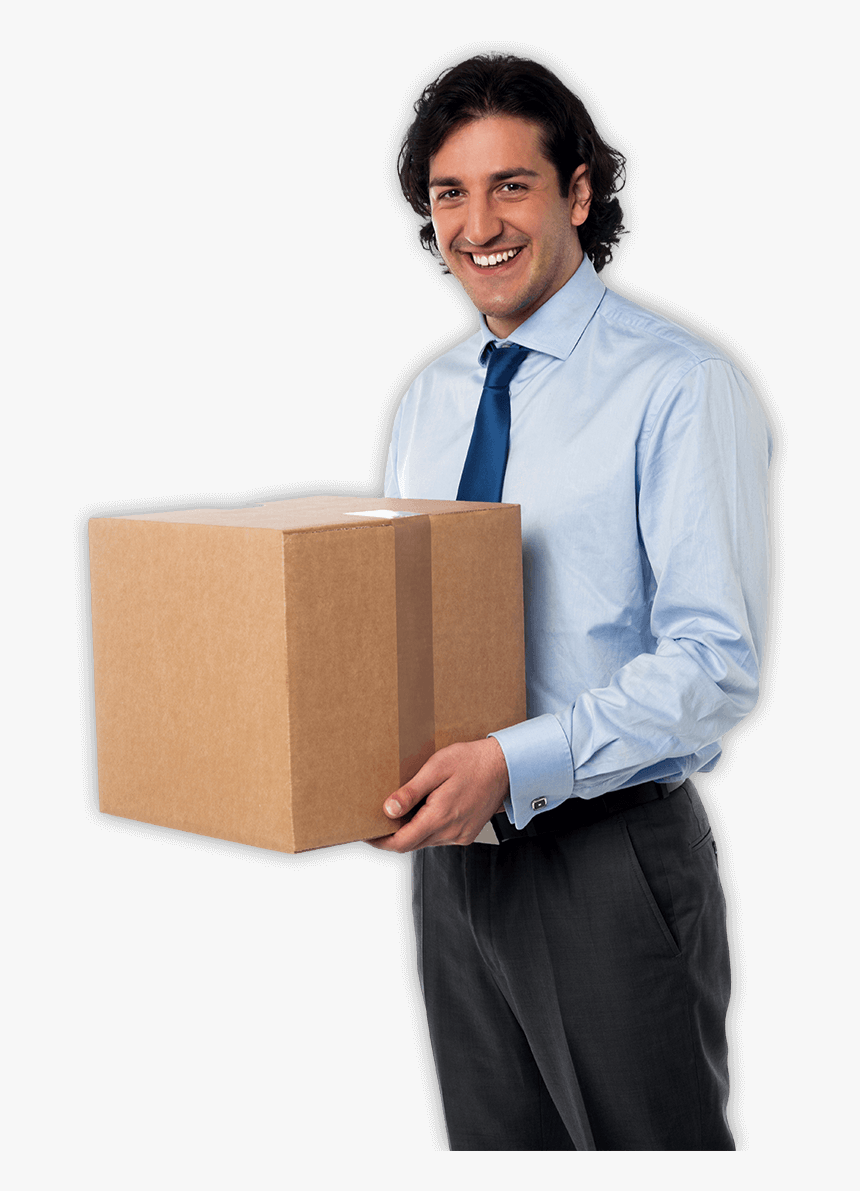 Man Holding A Parcel, HD Png Download, Free Download