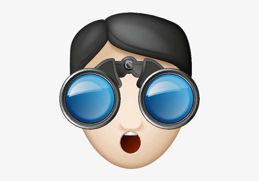 Emoji Binoculars Png, Transparent Png, Free Download
