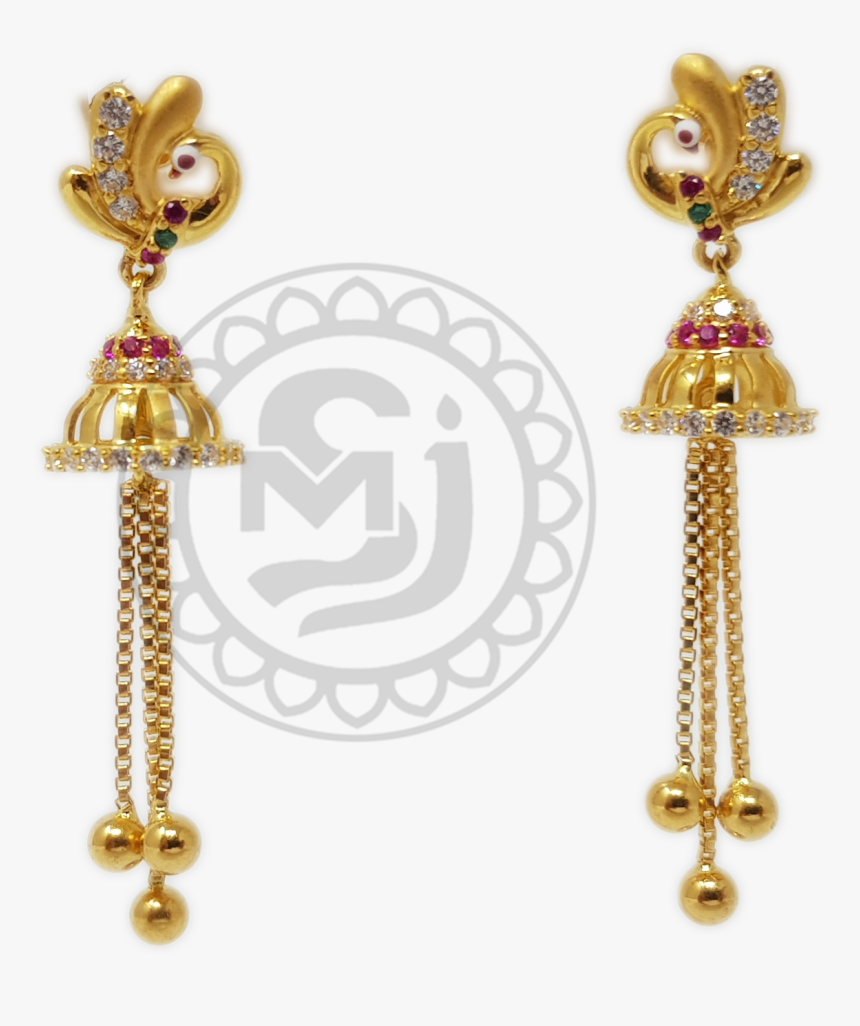 Gold Jewel One Earrings, HD Png Download, Free Download