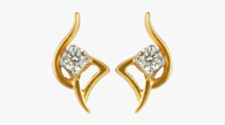 18kt Rose Gold And Diamond Stud Earrings For Women - Earrings, HD Png Download, Free Download