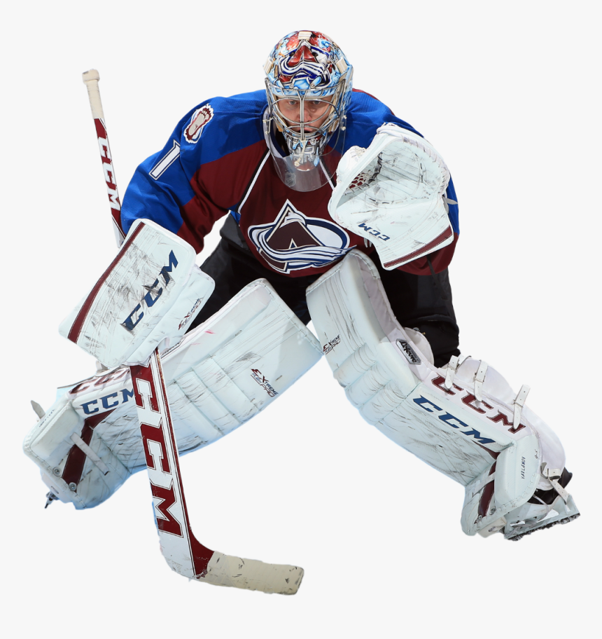 #hockey #nhl #goalie #avalanche #colorado #varly - Semyon Varlamov Glove Position, HD Png Download, Free Download