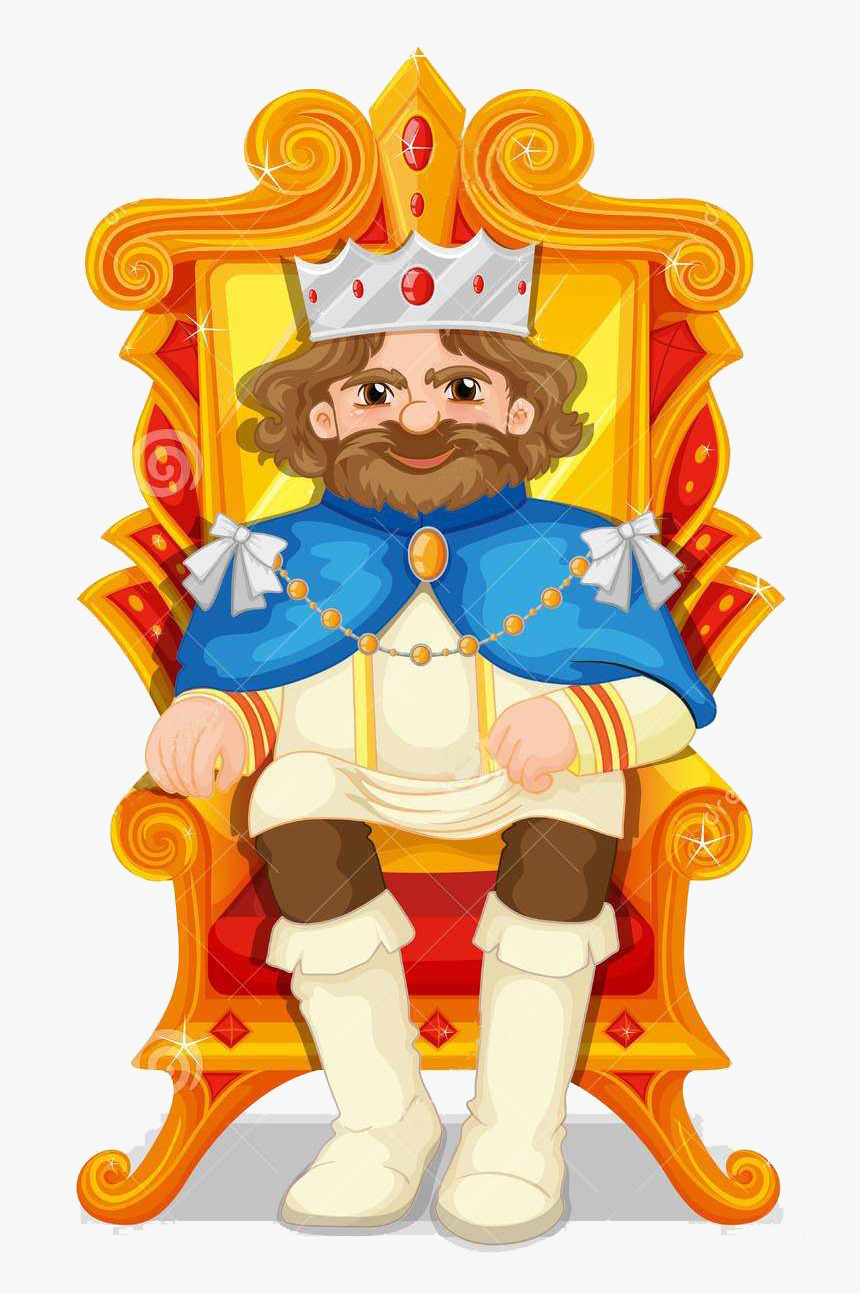 Transparent King Triton Clipart - King Sitting On Throne Clipart, HD Png Download, Free Download