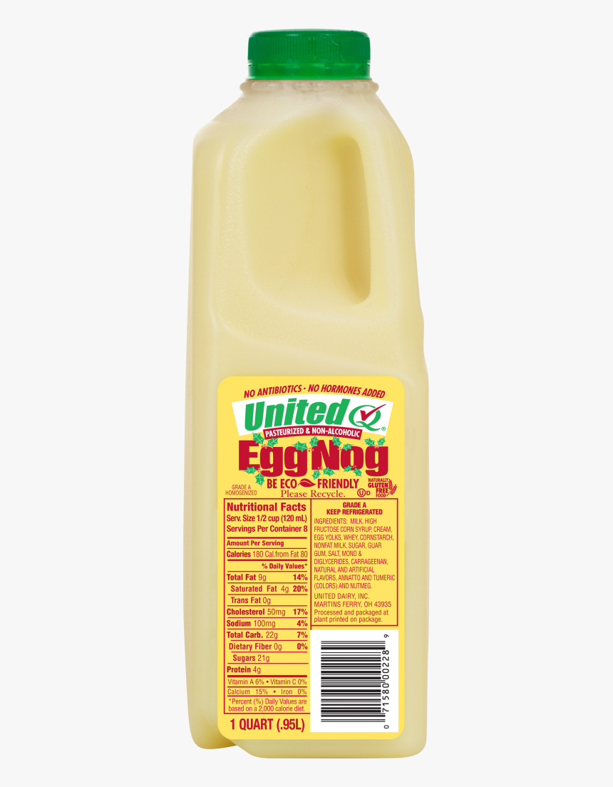 United Dairy Eggnog Quart, HD Png Download, Free Download