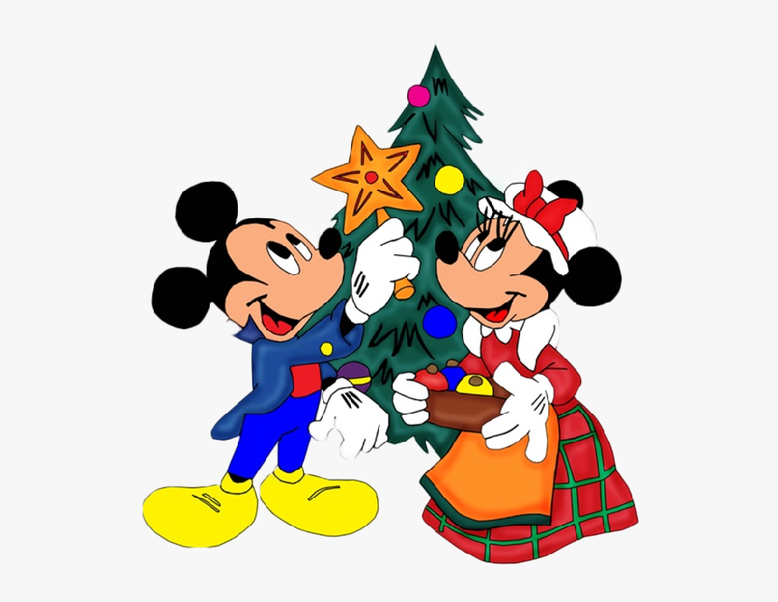 Minnie Mouse Christmas, Disney Merry Christmas, Mickey - Mickey And Minnie Christmas Png, Transparent Png, Free Download