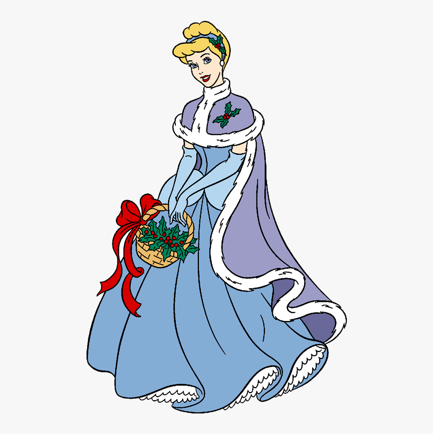 Christmas Disney Cinderella Clipart Transparent Png - Disney Princess Cinderella Christmas, Png Download, Free Download