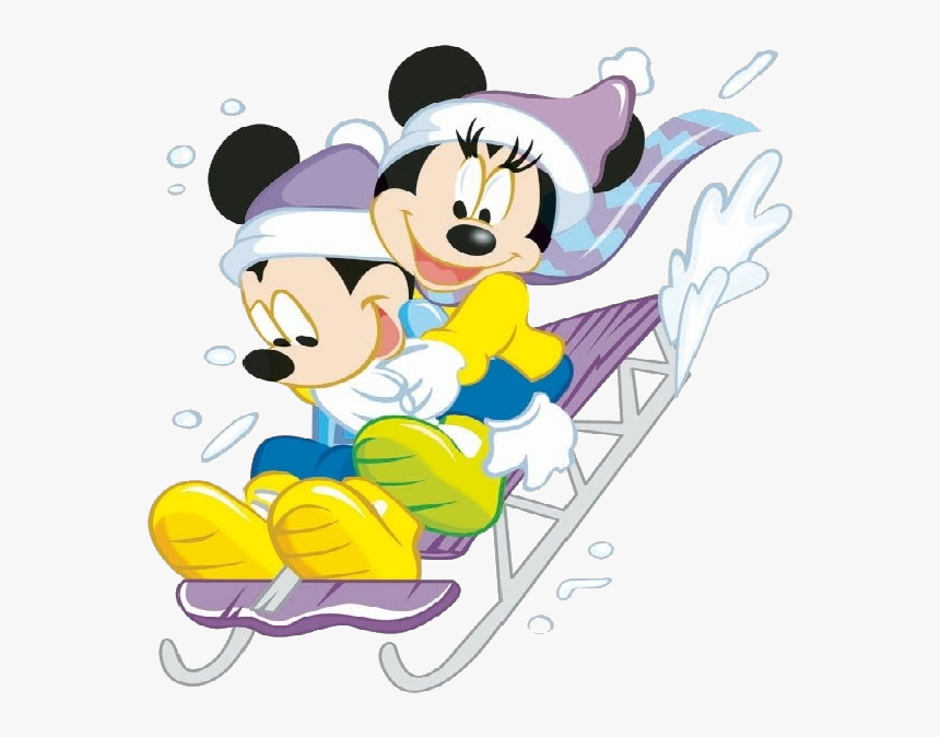 Transparent Disney Winter Clipart - Sledding Clipart Disney, HD Png Download, Free Download