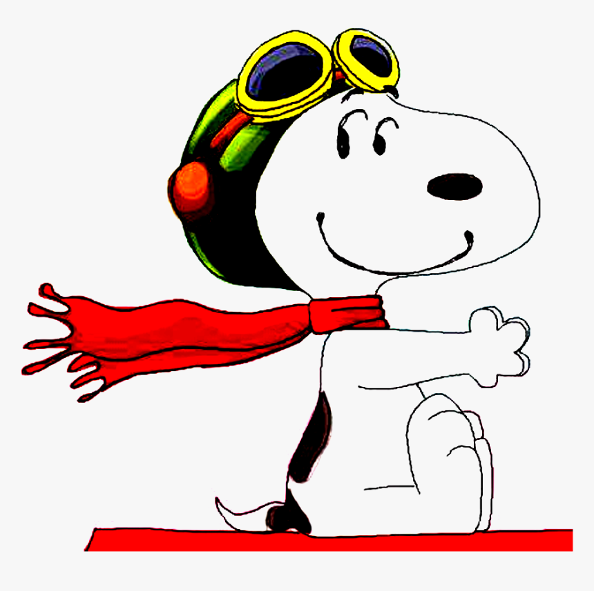 Snoopy Png - Red Baron Snoopy Cartoon, Transparent Png, Free Download