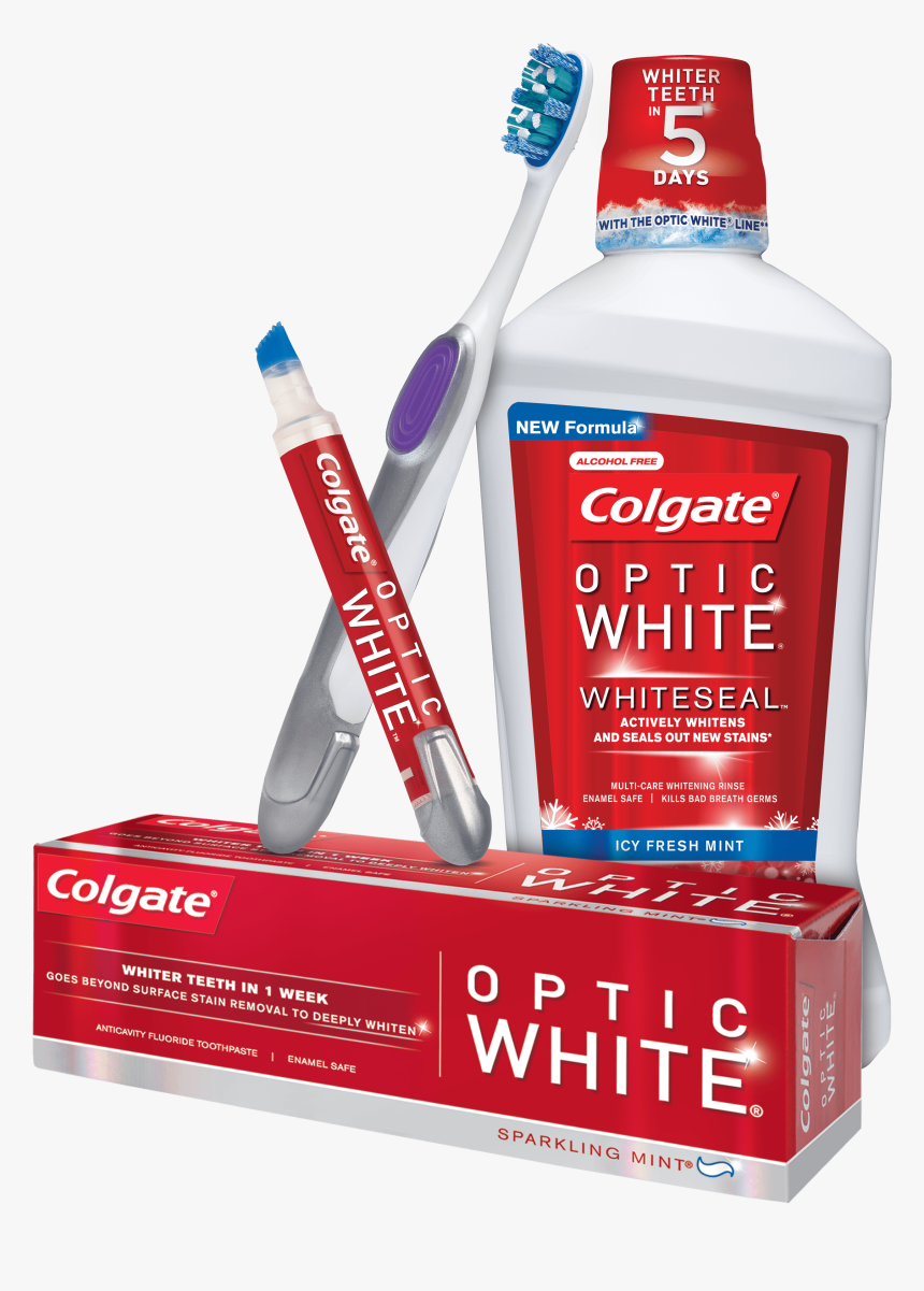 Optic White Regimen Image - Colgate Max White Whitening Pen, HD Png Download, Free Download