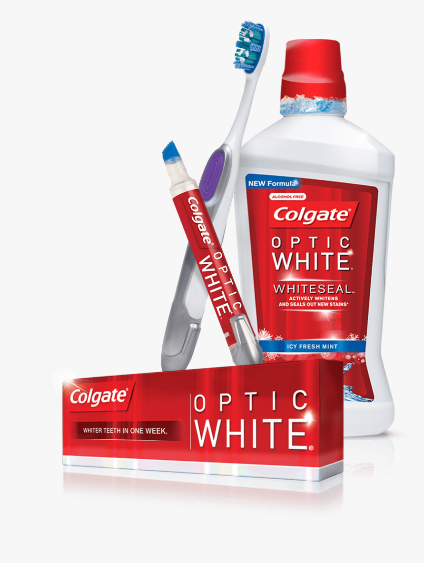 Colgate Optic White Png, Transparent Png, Free Download