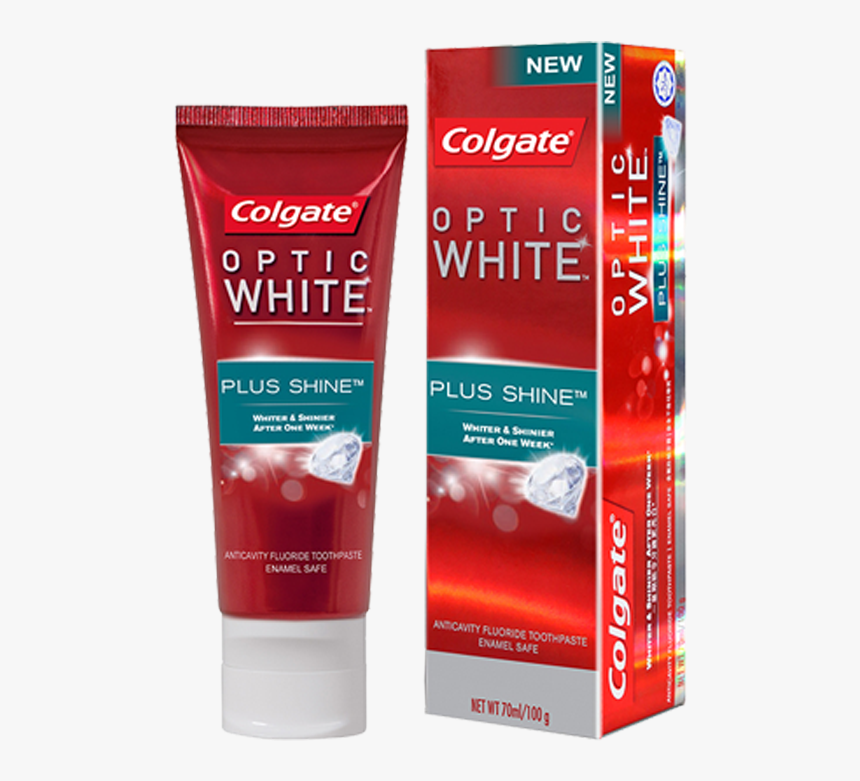 Colgate Optic White Plus Shine, HD Png Download, Free Download