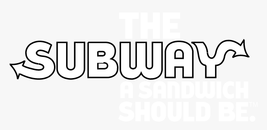 Subway Logo Black And White - Subway Eat Fresh, HD Png Download, Free Download