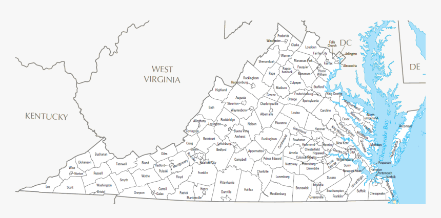 Transparent Virginia Outline Png - Virginia State Senate District 4, Png Download, Free Download