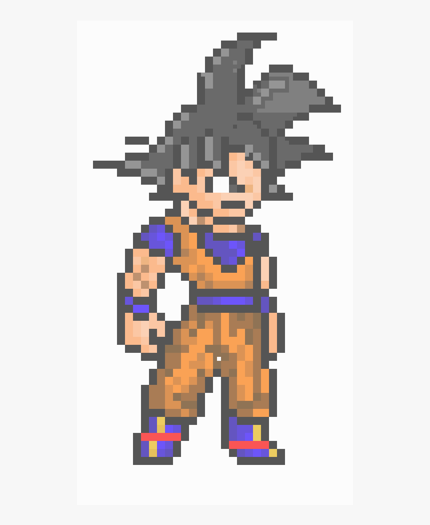 Goku Ultra Instinct Pixel Art, HD Png Download, Free Download