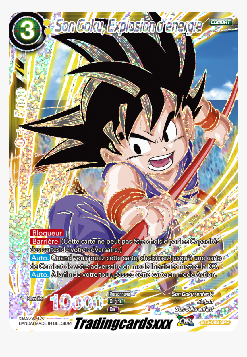 ♦dragon Ball Ball Ball Super♦ Son Goku, Explosion D"énergie - Ss4 Goku Dbs Card Game, HD Png Download, Free Download